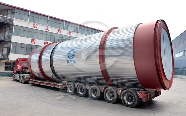 藥渣烘干機運輸現場